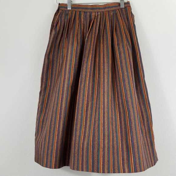 VINTAGE YOUNG TRADITIONS 2 PIECE STRIPED TOP/SKIRT - Picture 11 of 11